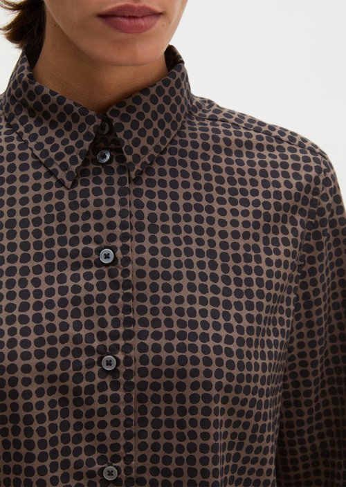 A-shape blouse — Medium Brown