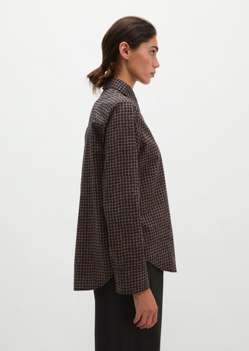 A-shape blouse — Medium Brown