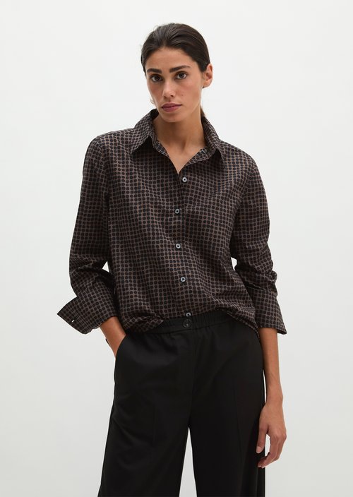 A-shape blouse — Medium Brown