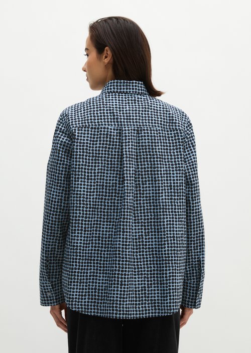 A-shape blouse — Medium Blue