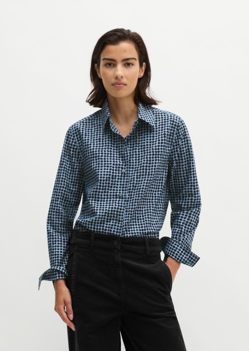 A-shape blouse — Medium Blue