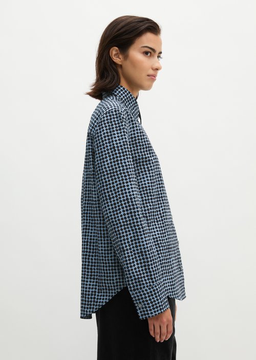 A-shape blouse — Medium Blue