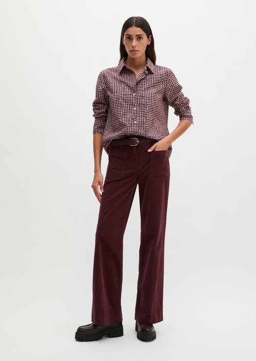 A-shape blouse — Dark Red