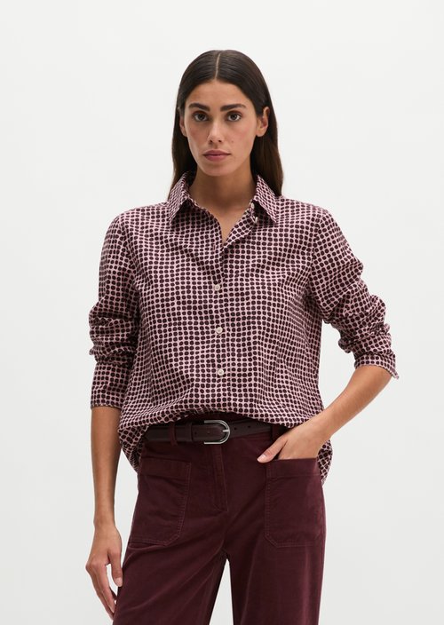 A-shape blouse — Dark Red