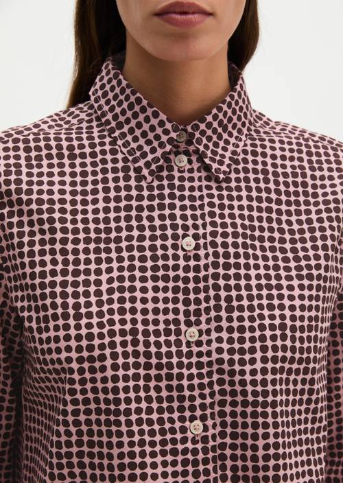 Bluse A-Shape Dark Red in Detailansicht
