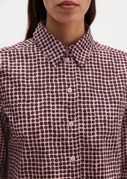 A-shape blouse — Dark Red