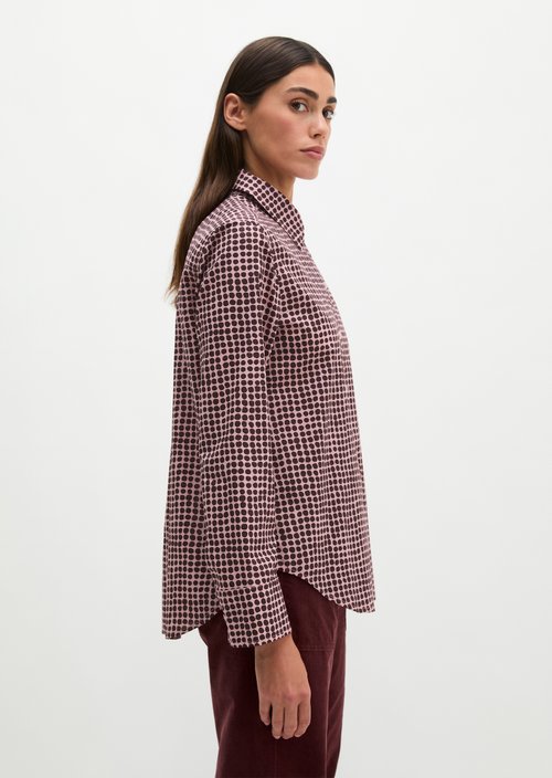 A-shape blouse — Dark Red