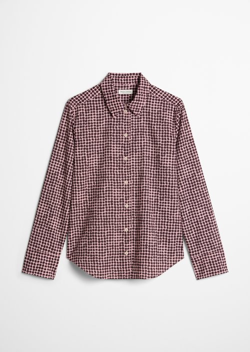 A-shape blouse — Dark Red