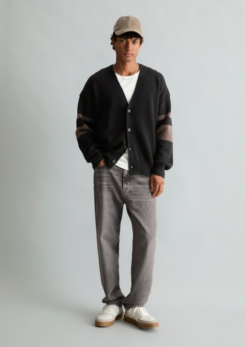 Oversized Cardigan — Black