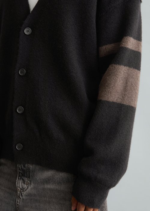 Oversized Cardigan — Black