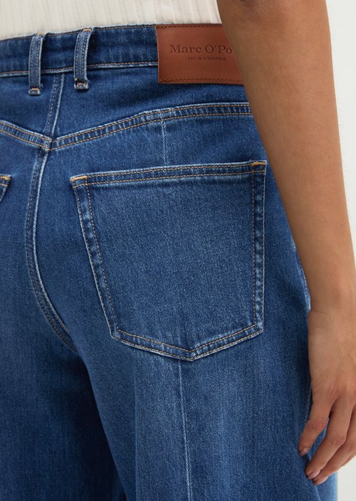 Jeans model Lara barrel cropped — Dark Blue