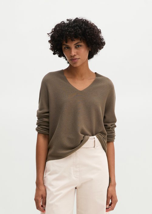 Seamless sweater relaxed — Stone Taupe