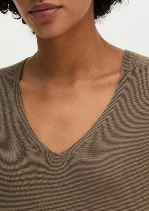 Seamless sweater relaxed — Stone Taupe
