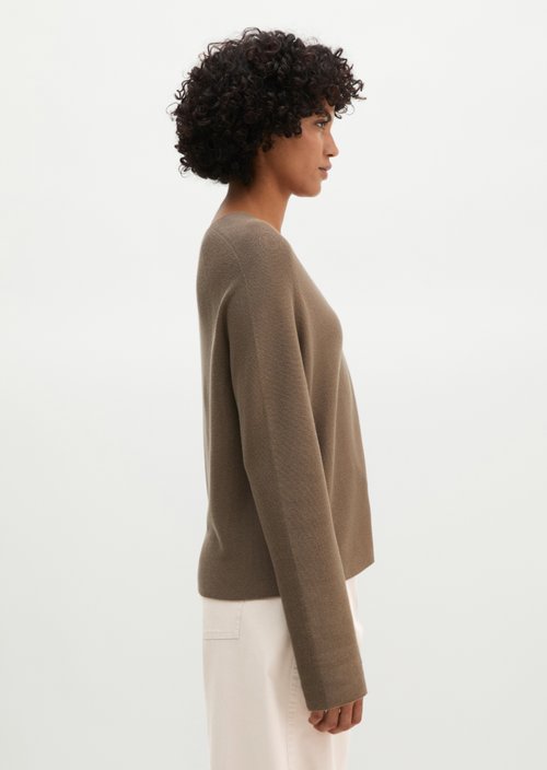 Seamless sweater relaxed — Stone Taupe