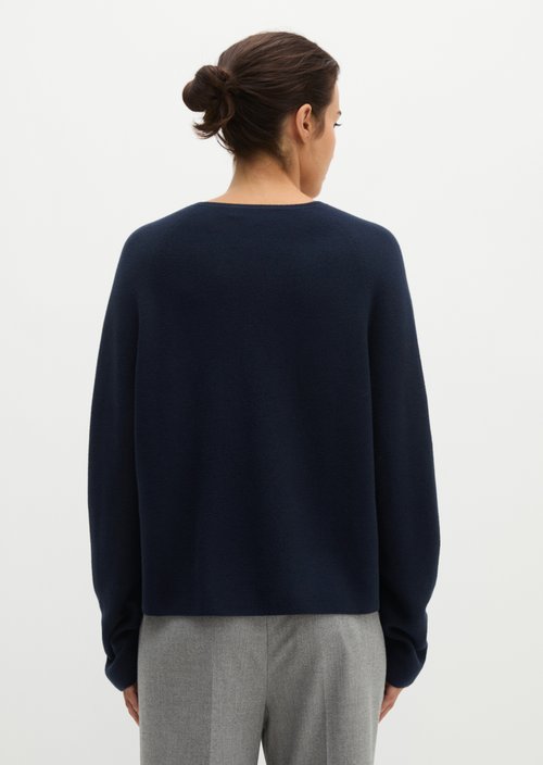 Seamless sweater relaxed — Martime Blue