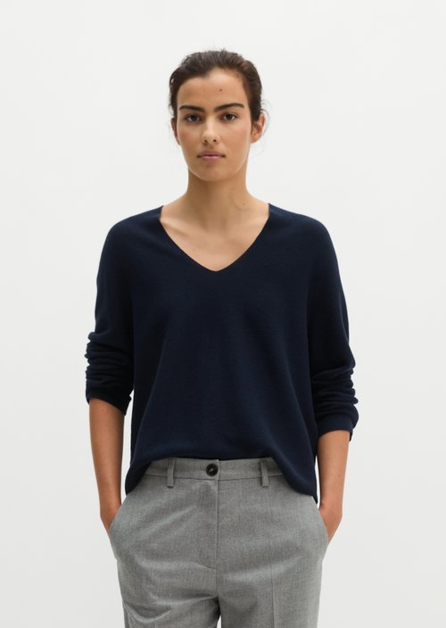 Seamless sweater relaxed — Martime Blue
