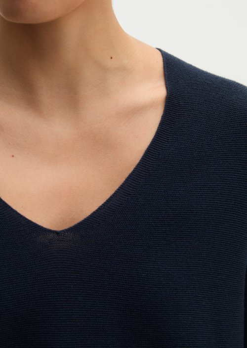 Seamless sweater relaxed — Martime Blue