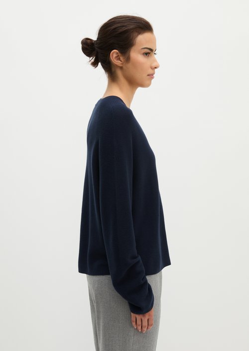Seamless sweater relaxed — Martime Blue