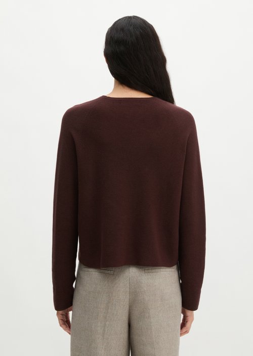 Seamless sweater relaxed — Black Cherry