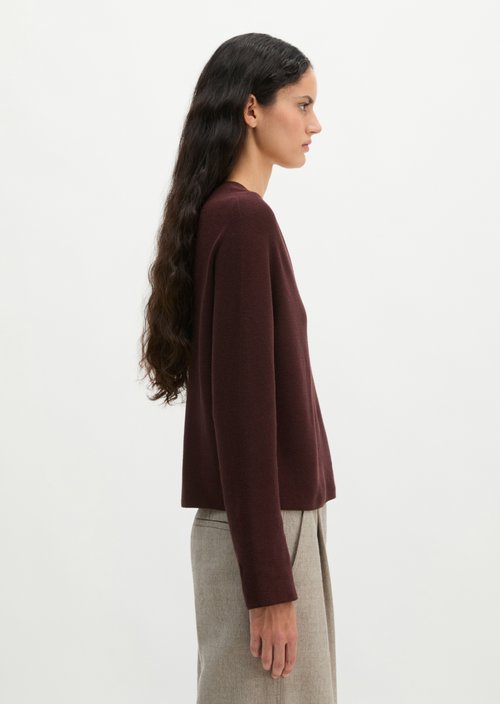 Seamless sweater relaxed — Black Cherry