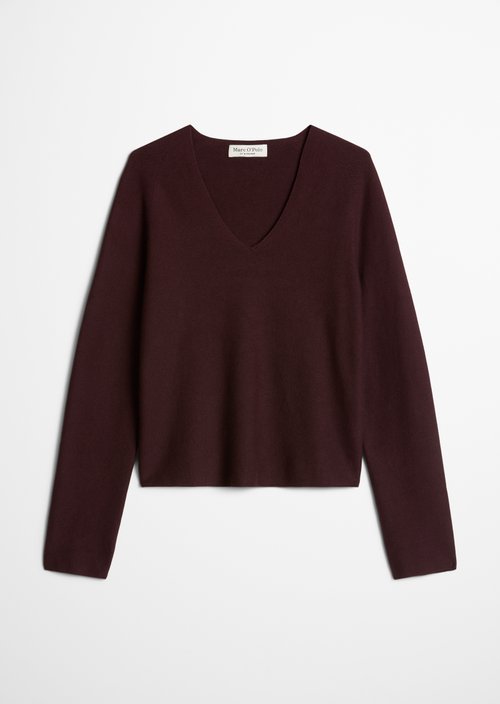 Seamless sweater relaxed — Black Cherry