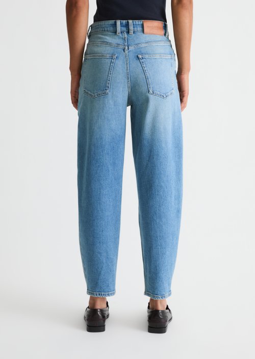 Jeans model Lara barrel cropped — Light Blue