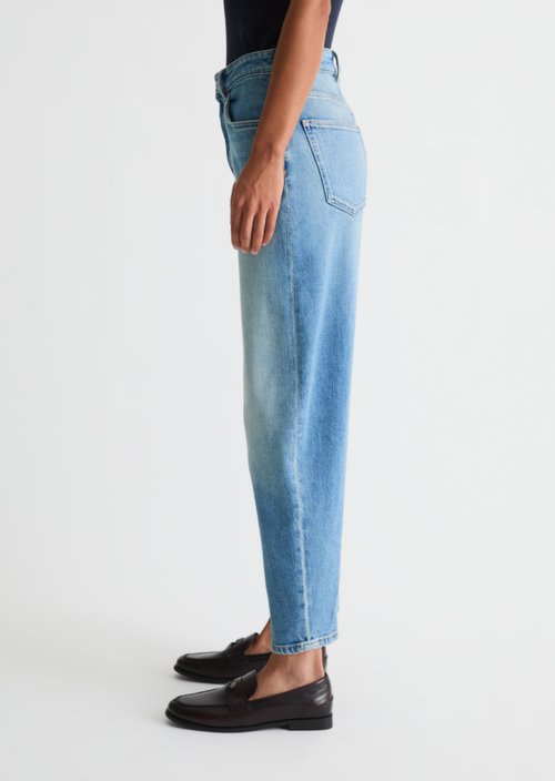 Jeans model Lara barrel cropped — Light Blue