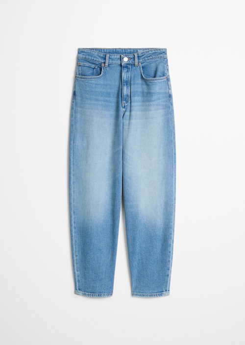 Jeans model Lara barrel cropped — Light Blue