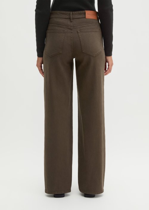 Linn Wide Jeans — Burnt Coffee