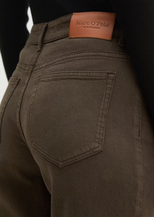 Linn Wide Jeans — Burnt Coffee