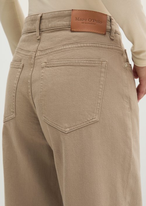 Linn Wide Jeans — Earthy Taupe