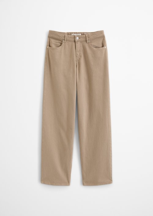 Linn Wide Jeans — Earthy Taupe