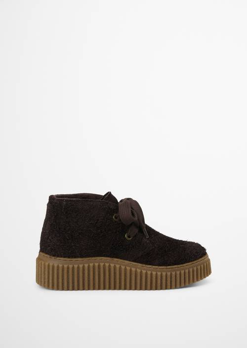 Chaussures à lacets, modèle Bianca Burnt Coffee vue extérieure de la chaussure droite