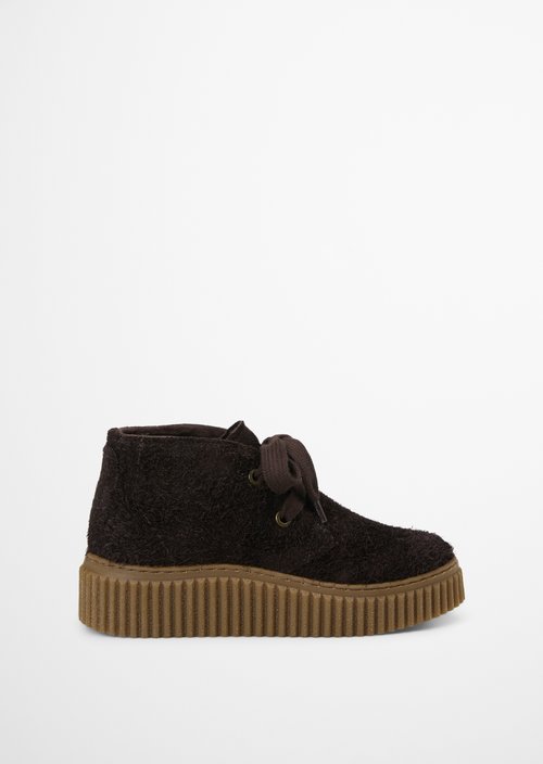 Bianca Lace-Up Shoes — Burnt Coffee