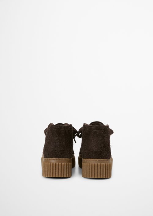 Bianca Lace-Up Shoes — Burnt Coffee