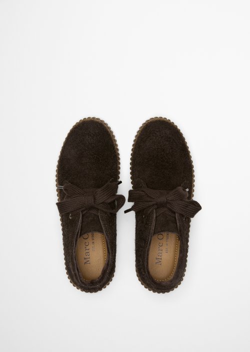 Bianca Lace-Up Shoes — Burnt Coffee