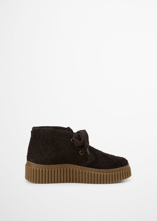 Bianca Lace-Up Shoes — Burnt Coffee