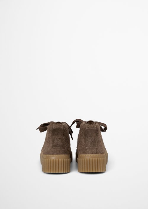 Bianca Lace-Up Shoes — Dark Taupe