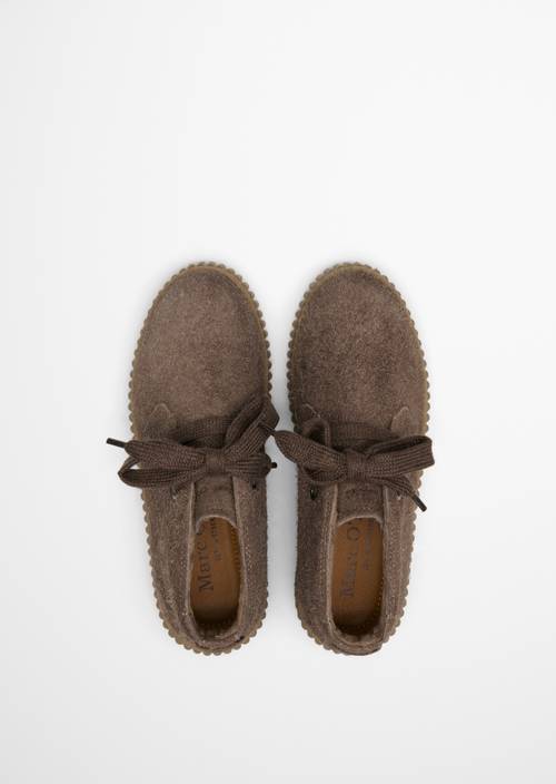 Chaussures à lacets, modèle Bianca Dark Taupe en vue de dessus
