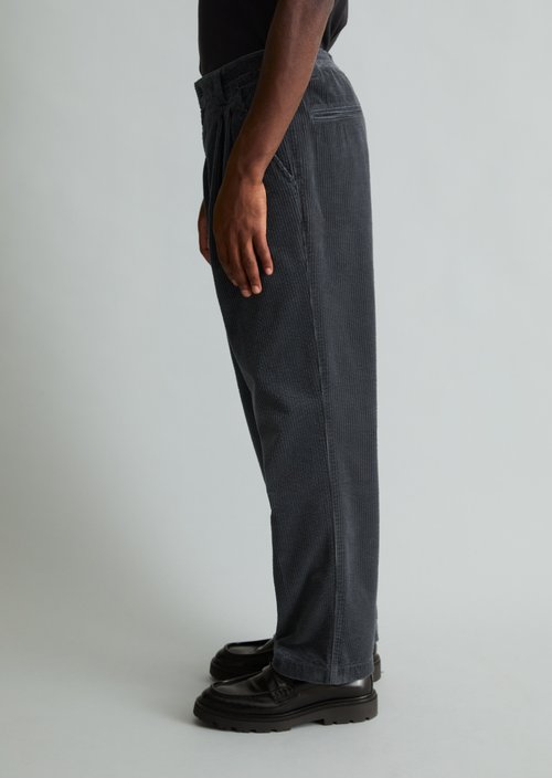 Lars Regular-Fit Cord Pants — Light Graphite