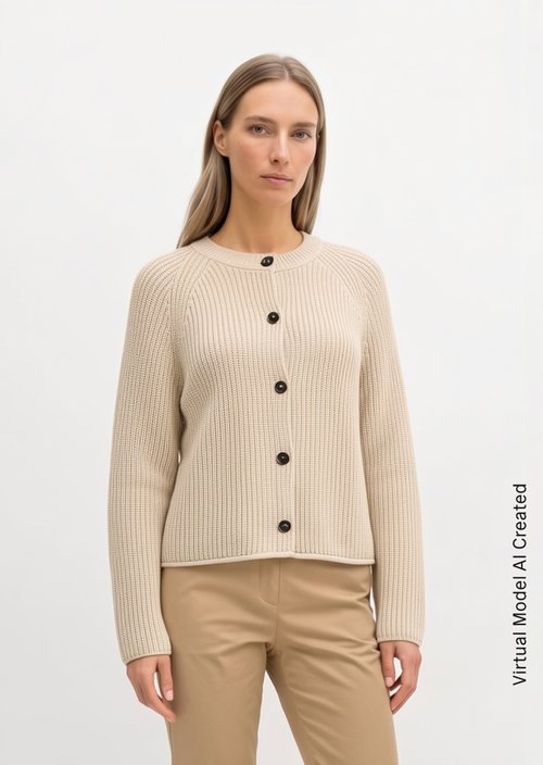 Loose-fitting cardigan — Sandy Melange