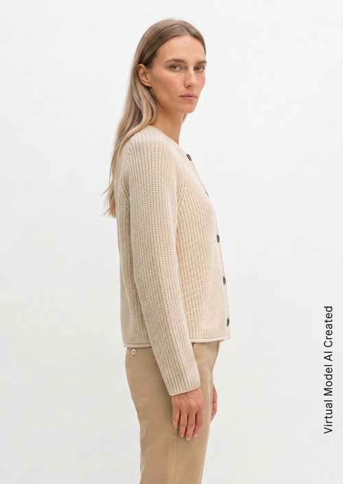 Loose-fitting cardigan — Sandy Melange