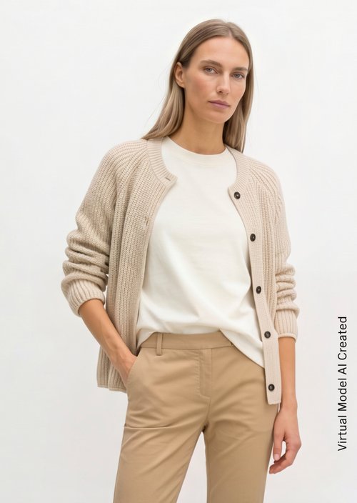 Loose-fitting cardigan — Sandy Melange