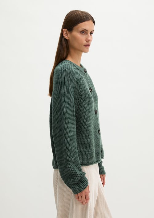 Loose-fitting cardigan — Quiet Pine