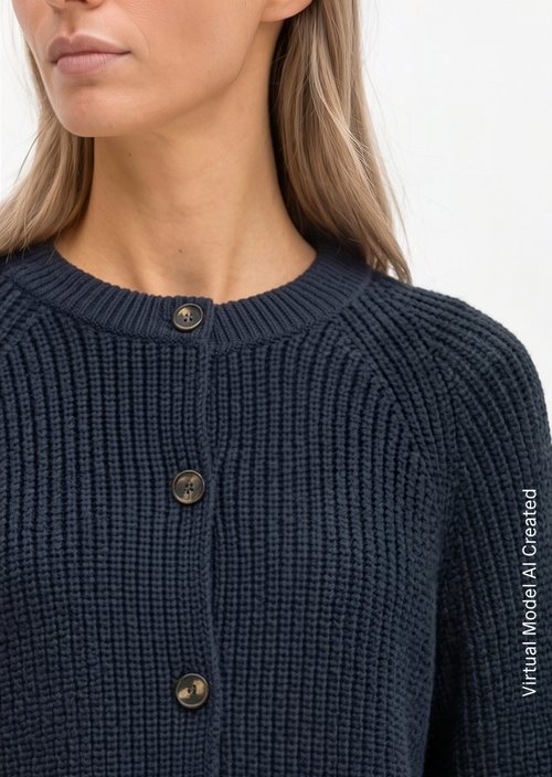 Loose-fitting cardigan — Night Sky