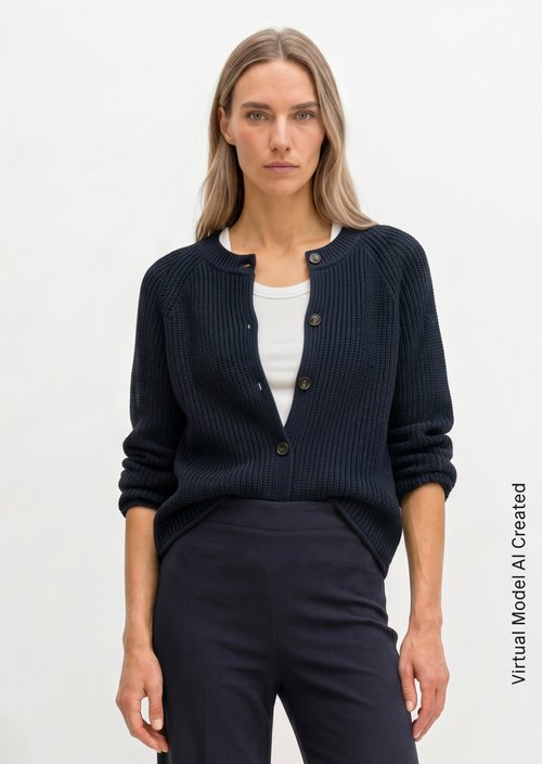 Loose-fitting cardigan — Night Sky