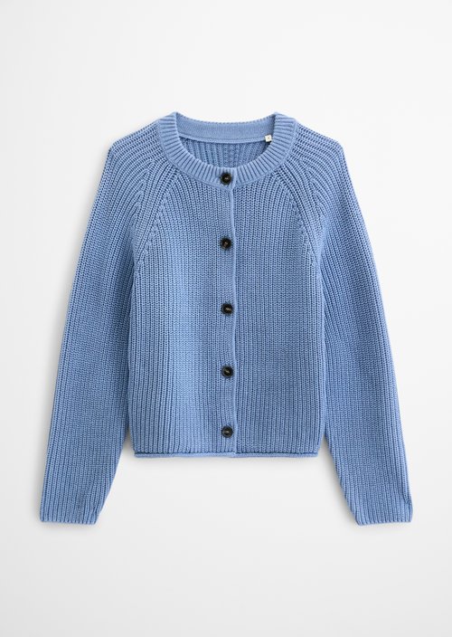 Loose-fitting cardigan — Clear Blue