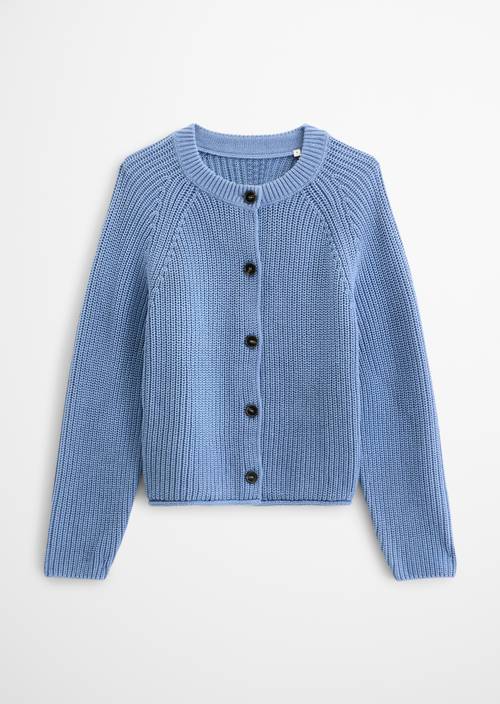 Cardigan ample Clear Blue en vue isolée sans mannequin