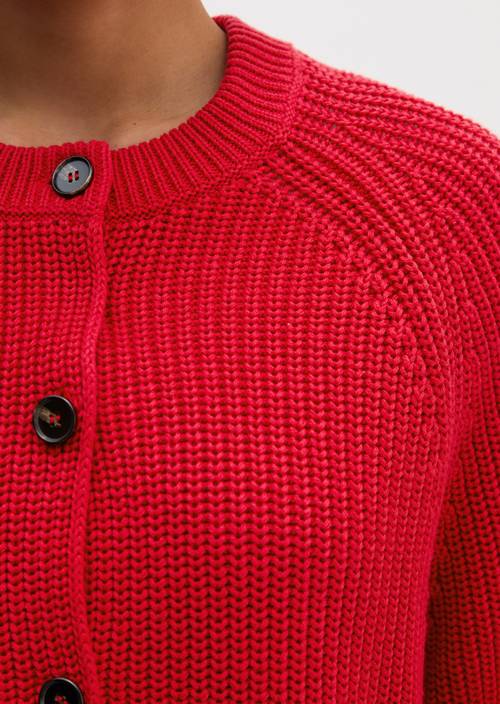 Losvallend vest Sunny Red in detailaanzicht