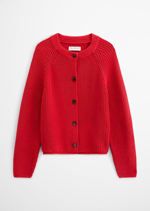 Loose-fitting cardigan — Sunny Red
